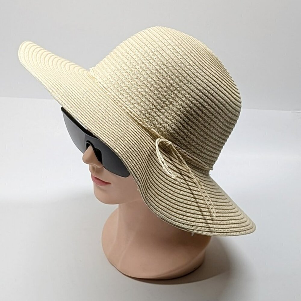 Style & Co Women's Packable Paper Floppy Hat Natural O/S (MSRP $39) - Picture 4 of 4